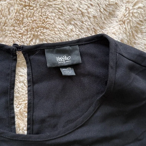 Mossimo Long Bell Sleeve w/ Lace Black Dress Size L/XL - Picture 12 of 12